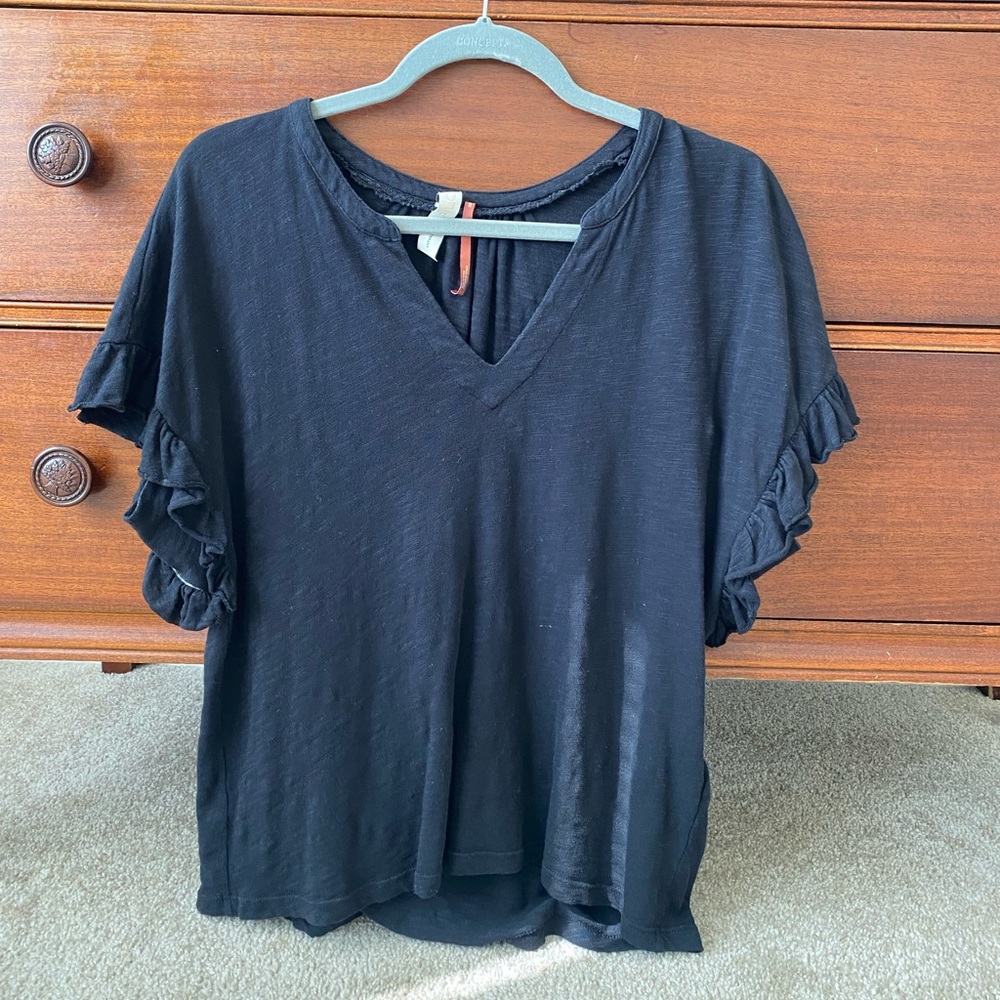 Anthropologie flutter sleeve tee